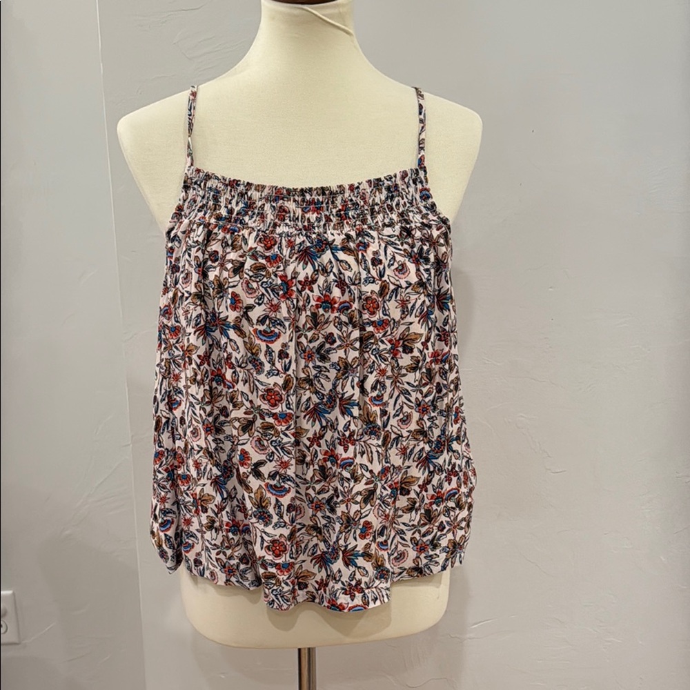 Evereve Red Ruched Camisole Top